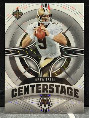 2022 Panini Mosaic Drew Brees #CS-9 Center Stage White Prizm 9/25 ‼️(JERSEY #)‼️
