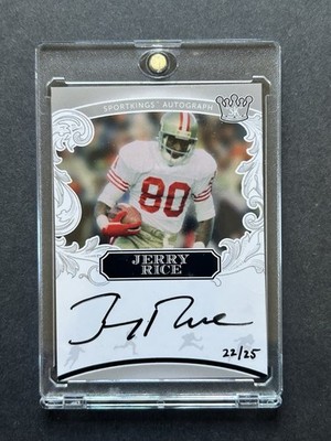 Jerry Rice 49ers 2023 SportKings On Card Auto Autograph 22/25 #A100
