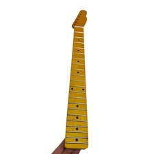 DIY Maple Electric Guitar Neck 21 Frets 25.5 Inch Scale Length Replacement Neck