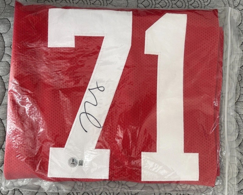 Trent Williams Custom Signed San Fransisco 49ers Jersey Beckett COA