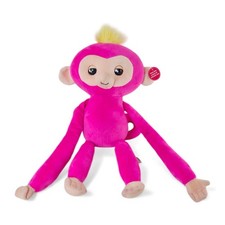 WowWee Fingerlings Hugs Plush Monkey Toy Pink Yellow Hair Interactive 2018