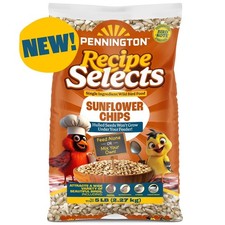 Sunflower Chips for Wild Birds Dry Bird Seed Food 5lb Bag Pack of 1