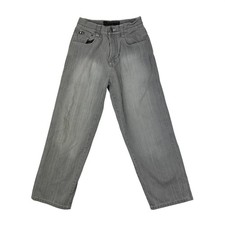 Southpole Jeans Boys Size 12 Grey Wash Denim Straight Leg Pants