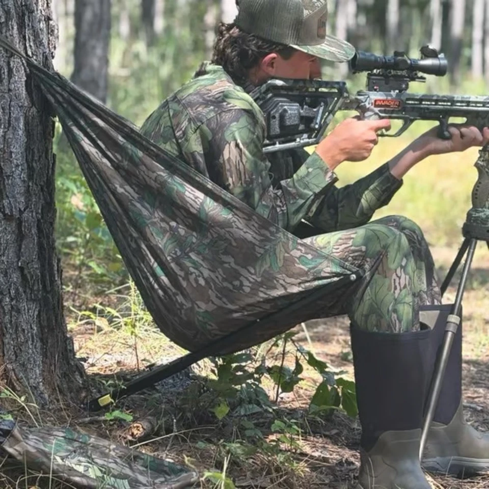 Outdoors Low Down Hunting Seat, Portable and Folding Tree Chair For Deer Hunting - Image 4 of 4