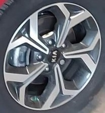 2021 Forte OE Wheel 16x6-1/2 5 Spoke Angled Spoke Kia