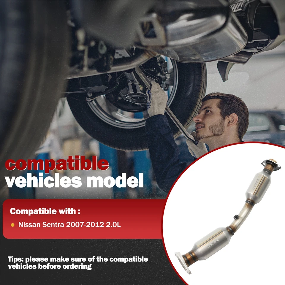 Catalytic Converter Kit Compatible with 2007-2012 Nissan Sentra 2.0L，53769 - Image 2 of 4