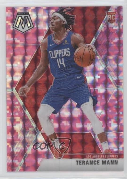2019-20 Panini Mosaic Rookies Pink Camo Prizm Terance Mann #246 1d0j