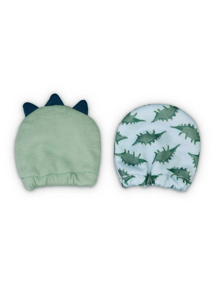 Carter's Child of Mine Bebé Niño Infante Dino Mitones Paquete de 2 Talla Recién Nacido Foto 3 de 3