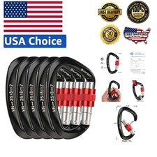 Certified Screwgate Carabiner Clips - Must-Have for Climbing Gear