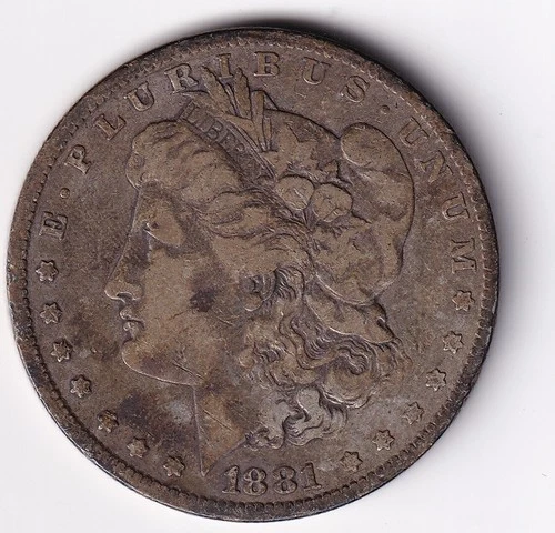 1881 O Morgan Silver Dollar 1$ Coin 90% Silver n.156