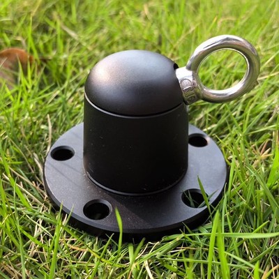 Dog Tie Out Stake Anchor, 360° Swivel Dog Tie Out Cable Runner for Yard Cam