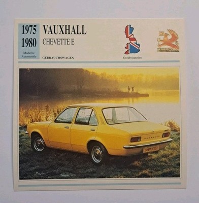 Vauxhall Chevette E - 1975-1980 - Geschichte & Technische Daten -  Karte