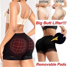 Womens Booty Shaper FAKE ASS Butt Lift  Hip Enhancer Padded Underwear Panties