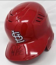 Albert Pujols St Louis Cardinals Signed Batting Helmet Beckett Authenticated MLB