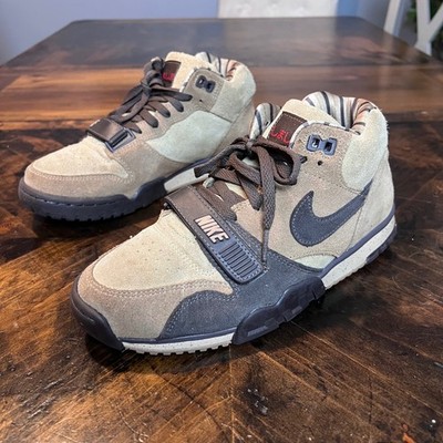 Nike Air Trainer 1 Shima Shima Brown Tan Suede Mens 7.5 DV6998-200 Streetwear