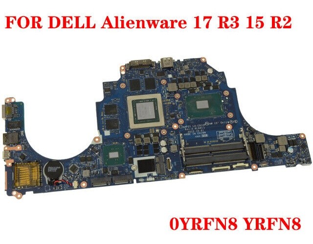FOR   Alienware 17 R3 15 R2 Laptop Motherboard YRFN8 i7-6820HK 100% Test Work *l
