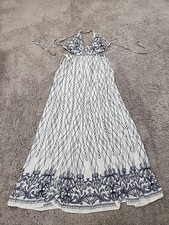 Miss Avenue Women's Small Sundress Halter Maxi Dress Rayon Beach Summer