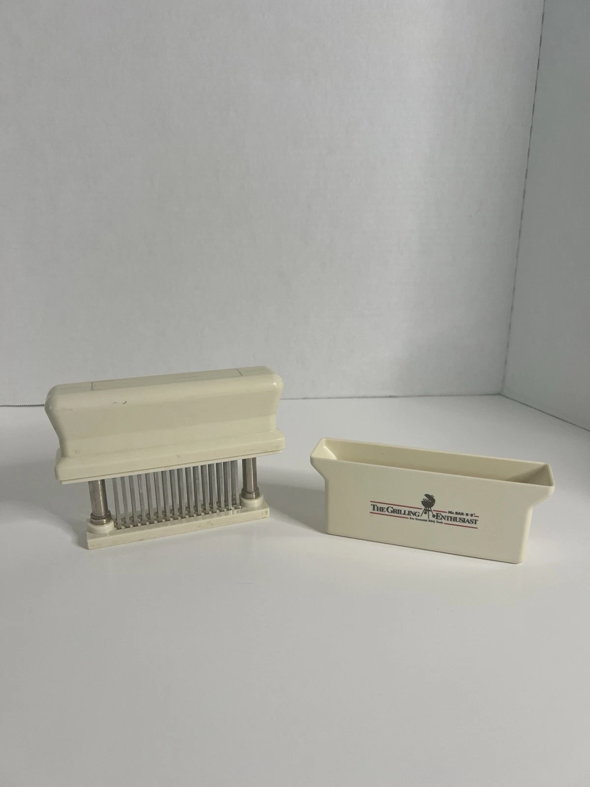 Vintage Mr. Bar-B-Q Grilling Enthusiast Stainless Steel Meat Tenderizer