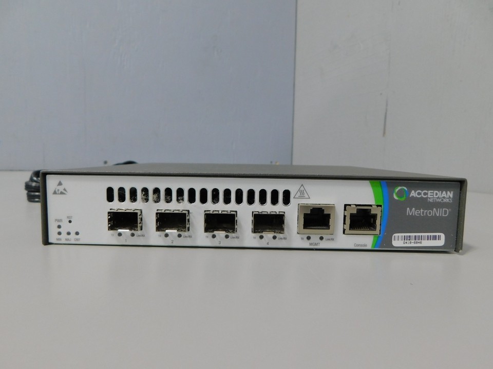 Accedian MetroNID GT-S-AC-AC 501-052-01 726-030 4-Port SFP GE Switch ...