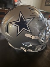Larry Brown Signed Full Size Replica Dallas Cowboys Helmet (Schwartz COA)