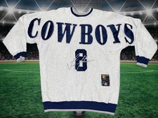 Vintage Dallas Cowboys Troy Aikman Sweatshirt 90s Quarterback Club Sz XL Used