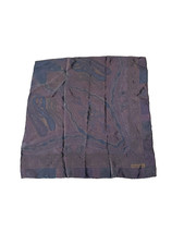 Ralph Lauren Purple Label Multicolor Paisley Square Scarf Hand Rolled Approx 18"