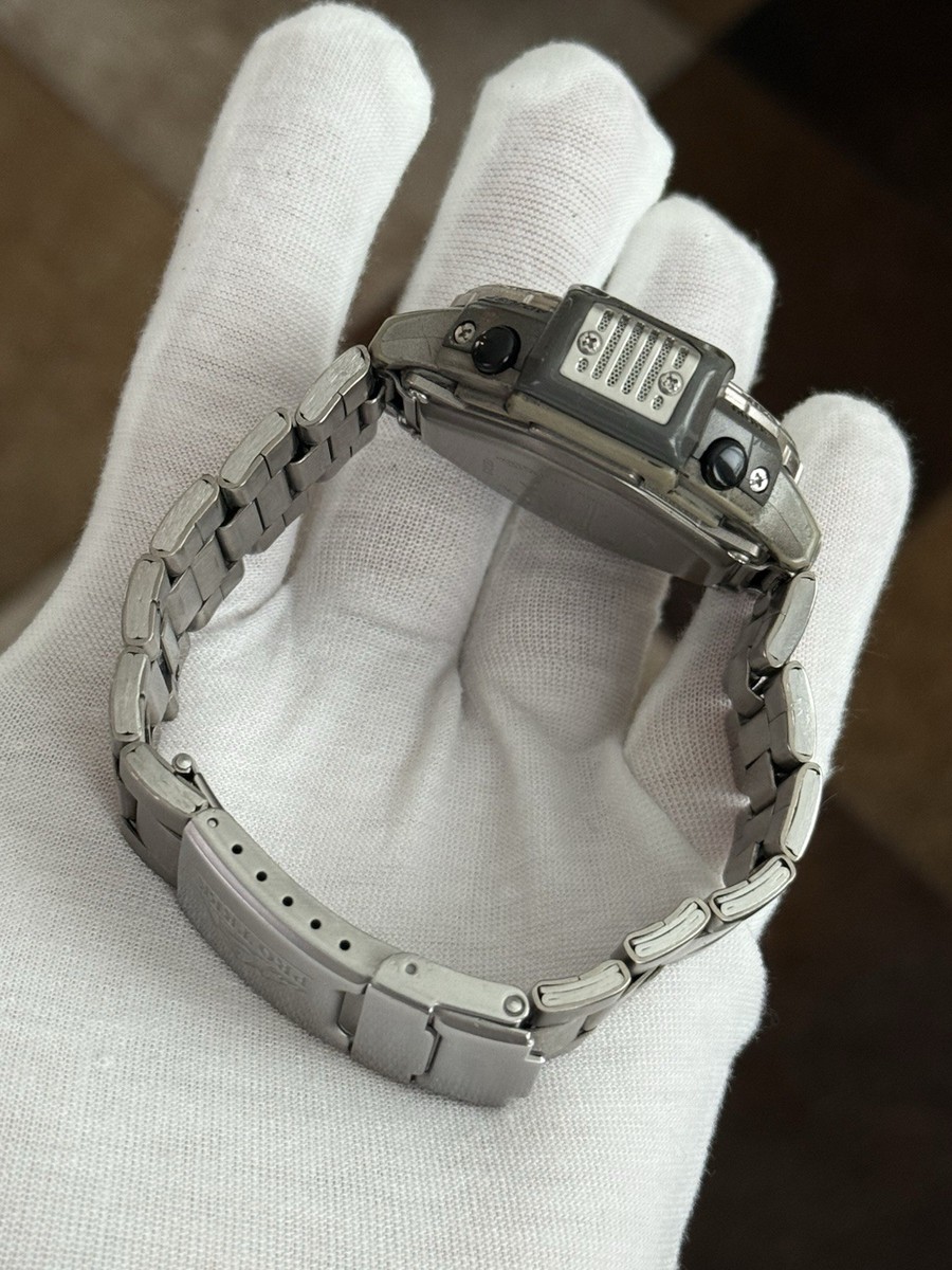 Rare Vintage Casio Pro Trek Twincept PRT-500 Titanium Ana-Digi