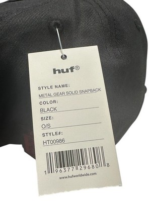 Metal Gear Solid x HUF MGS Logo A-Frame Snapback Hat Adjustable