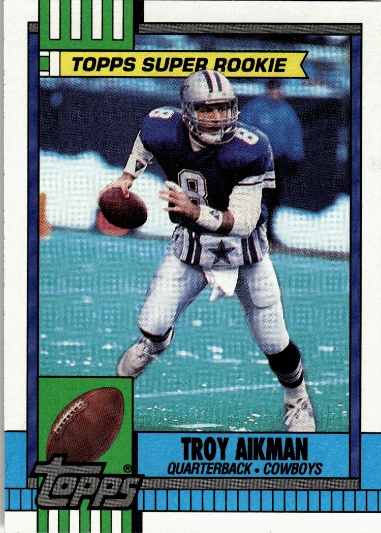 Troy Aikman 1990 Topps Football - #482 - Dallas Cowboys
