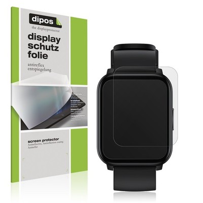 2x Schutzfolie matt für Realme Watch S100 Displayschutzfolie Folie Display