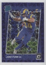 2021 Panini Donruss Optic Rated Rookie Purple Velocity Prizm Jake Funk #295 n0c