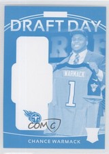 2013 Panini Father's Day Draft Materials Progressions Cyan /5 Chance Warmack 0f8