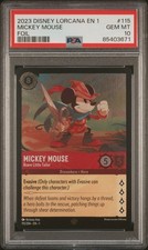 DISNEY LORCANA EN 1-THE FIRST CHAPTER MICKEY MOUSE - BRAVE LITTLE TAILOR PSA 10