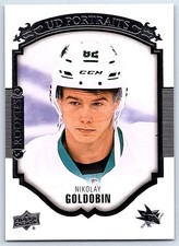 2015-16 Upper Deck UD Portraits Nikolay Goldobin Rookie San Jose Sharks #P-78
