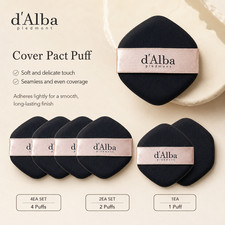 D'ALBA Cover Pact Puff 4EA Korean Makeup Air Cushion Sponges