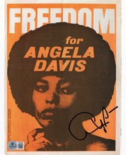 ANGELA DAVIS CIVIL RIGHTS ACTIVIST ICON SIGNED 8x10 PHOTO 3 BECKETT BAS COA