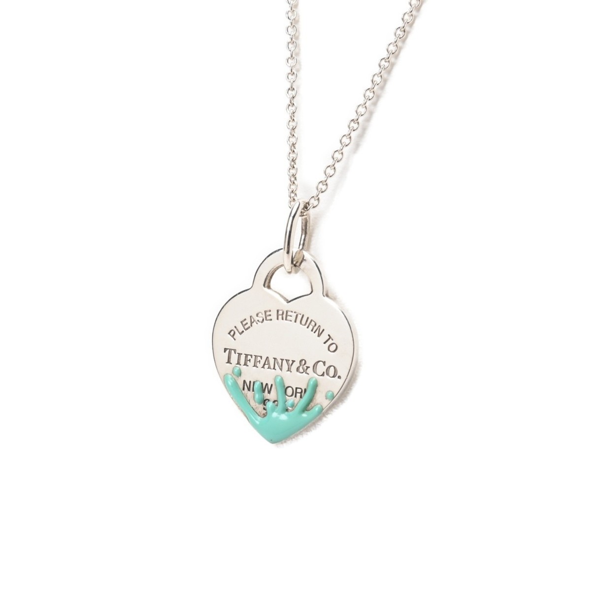 Tiffany TIFFANY Return to Heart Tag Color Splash Necklace Sv.925 5