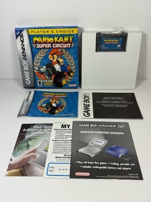 Mario Kart Super Circuit GameBoy Advance Complete w/ Manual CIB Player s Choice