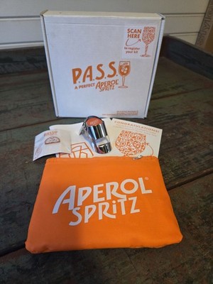 Aperol Spritz Pass Collection Bag Pin Bottle  Stopper 