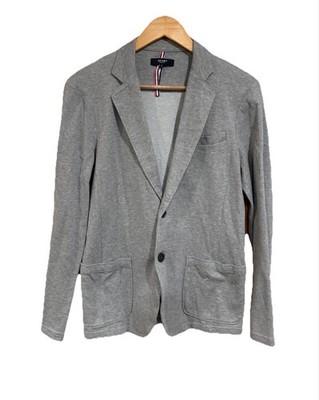 Beams Heart Gray Knit Blazer Jacket Casual Stretch Japan Minimalist S