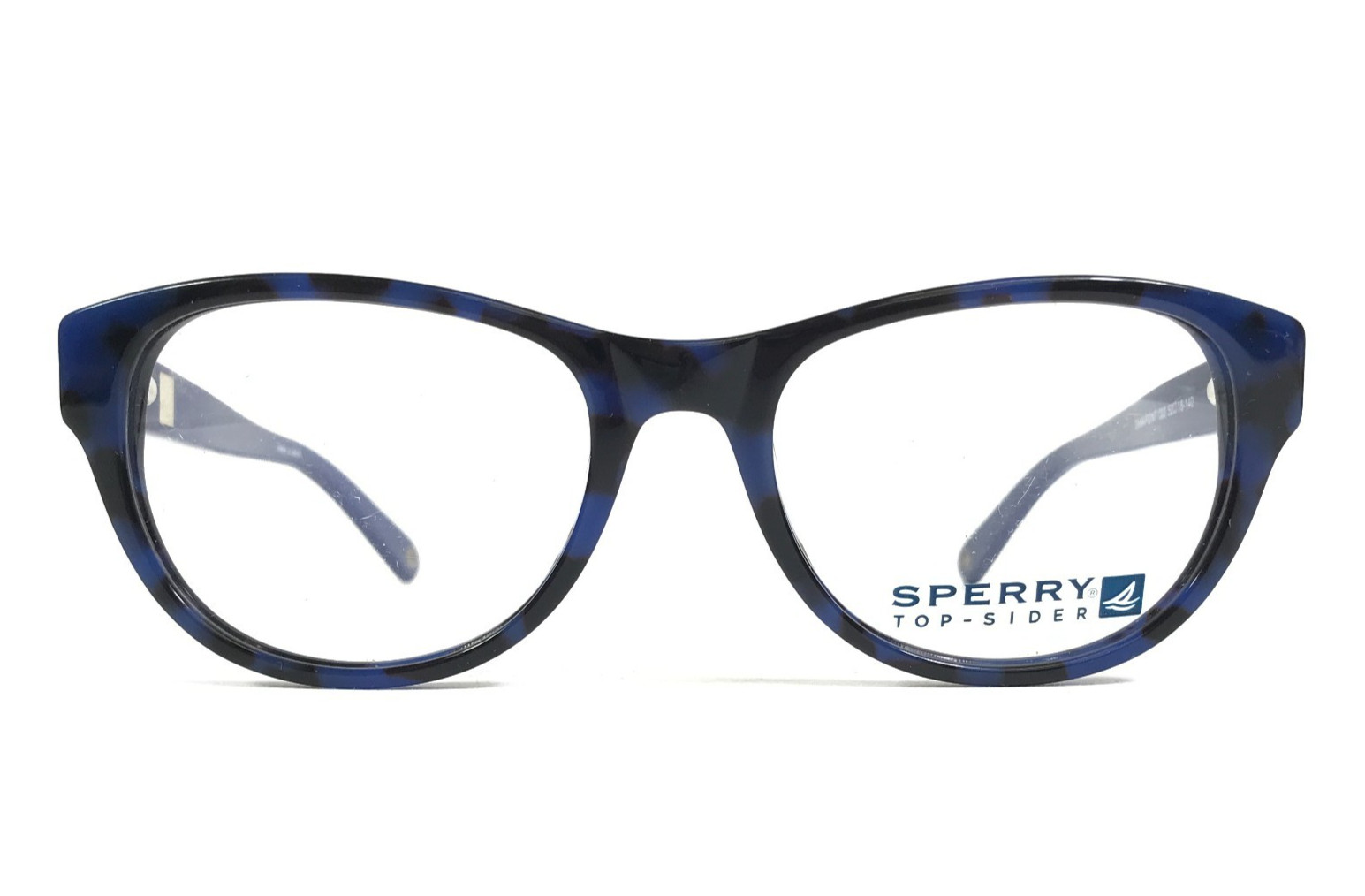 Sperry Eyeglasses Frames DANA POINT C03 Black Blue Cat Eye Full Rim 52-18-140