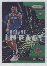 2020-21 Panini Prizm Instant Impact Green Prizm Obi Toppin #15 0e7u