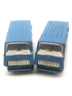 Lot If 2 Vintage 1970-1973 Pressed Steel Blue Tonka Van 4.5 Inches