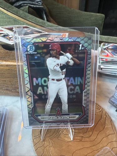 Isaiah Jackson 2026 Bowman Chrome Reptilian Refractor #BCP-60 Angels/Red Sox