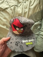 Angry Birds Space Rovio Entertainment Mens Baseball Cap Gray Adjustable Hat