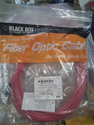 BLACK BOX EXN4013-010M 10M ST-SC DUPLEX MULTIMODE FIBER OPTIC PATCH CABLE  R7s4