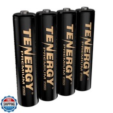 Tenergy Premium PRO Rechargeable AAA Batteries, High Capacity 110