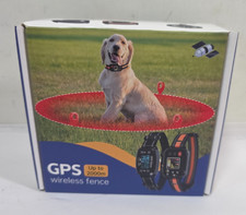 GPS Dog Collar, Wireless Electric Dog Fence Collar 3 Correction Modes Over 15lbs