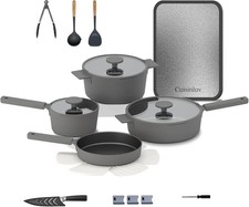 Pots Pans Set Nonstick Cookware Set - w/ Titanium PP Board  Induction Compatible
