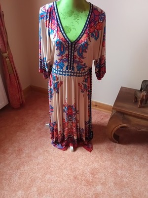   Bodyflirt Boutique Damen Maxikleid Gr. 40/42 Paisley Boho